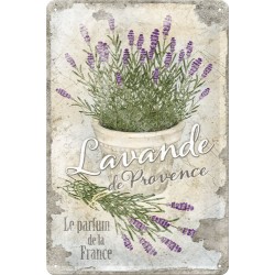 Placa metalica - Lavande de Provence - 20x30 cm